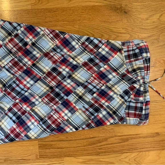 LOFT Y2k Patchwork Plaid Side Zip Halter Dress Women's 4 - Picture 3 of 6